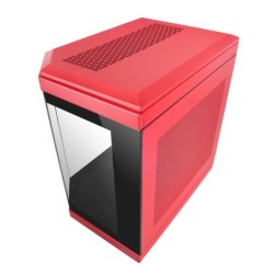 MC-3T  Caja Gaming Custom ATX  Triple Ventana Cristal Templado Continuo  Soporte Refrigeración Líquida Completo  Cámara Dual 