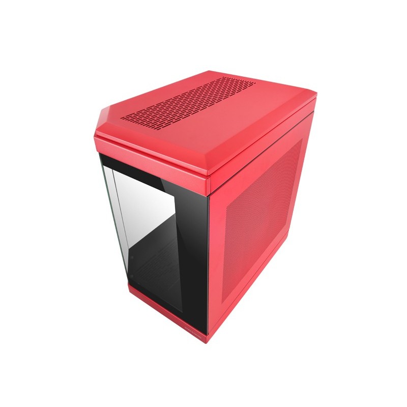 MC-3T  Caja Gaming Custom ATX  Triple Ventana Cristal Templado Continuo  Soporte Refrigeración Líquida Completo  Cámara Dual 