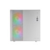 MC-400  Caja Gaming Compacta Micro-ATX  Ventana Lateral Completa Cristal Templado  3X Ventiladores FRGB 120mm  Panel Lateral 