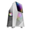 MC777W  Caja PC Gaming  Infinity Mirror ARGB  Cristal Templado  2xVentilador Chroma ARGB  Blanco