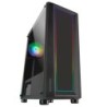 MC-ART Negro  Caja PC Gaming ATX  Doble Cristal Templado Dibujable  ARGB 12 Modos  Ventilador 12cm