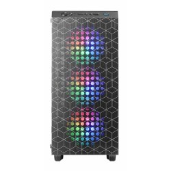MC-MAG  Caja Gaming ATX  Ventana Lateral Completa Cristal Templado  Doble Rejilla Magnética Antipolvo Frontal + Superior  3x 