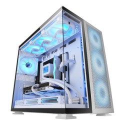 MC-NOVA2  Caja Gaming Custom XXL E-ATX  Doble Cristal Templado Continuo Sin Marco  Soporte Completo Refrigeración Líquida  Al