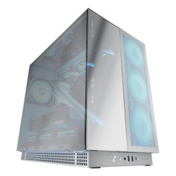 MC-NOVA3  Caja Gaming Custom XXL E-ATX  Tripe Cristal Cromado Continuo Sin Marco  Soporte Completo Refrigeración Líquida  Alu