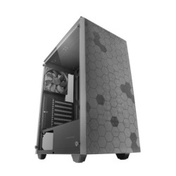 MC-Q3  Caja Semitorre ATX  Ventana Lateral Completa Cristal Templado  Doble Rejilla Magnética Antipolvo Frontal + Superior  V