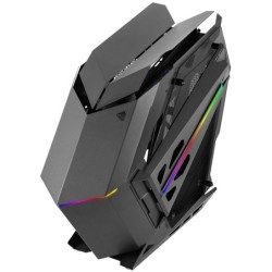 MC-TITAN  Caja Gaming RGB XXL ATX  Doble Tira LED e Iluminación Frontal ARGB  Hub Iluminación + Mando a Distancia  Compatible
