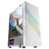 MC-U3  Caja PC Gaming ATX XL  Frontal Triple ARGB  Ventilador 12cm ARGB  Ventana Cristal Templado  Blanco