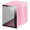 MCV4 Rosa  Torre Gaming Custom XXL E-ATX  Ventana Cristal Templado Lateral y Frontal Sin Marco  Estructura Modular Doble Cáma