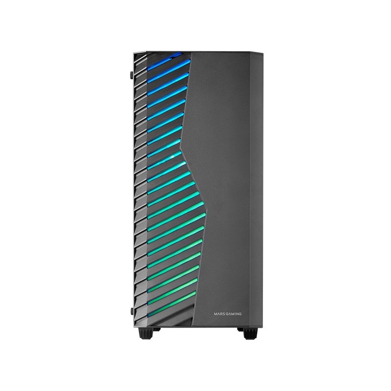 MC-VOLT  Caja Gaming ATX  Ventilador ARGB 120mm  Rejilla Frontal ARGB  Ventana Lateral Completa Cristal Templado  Gestión de 