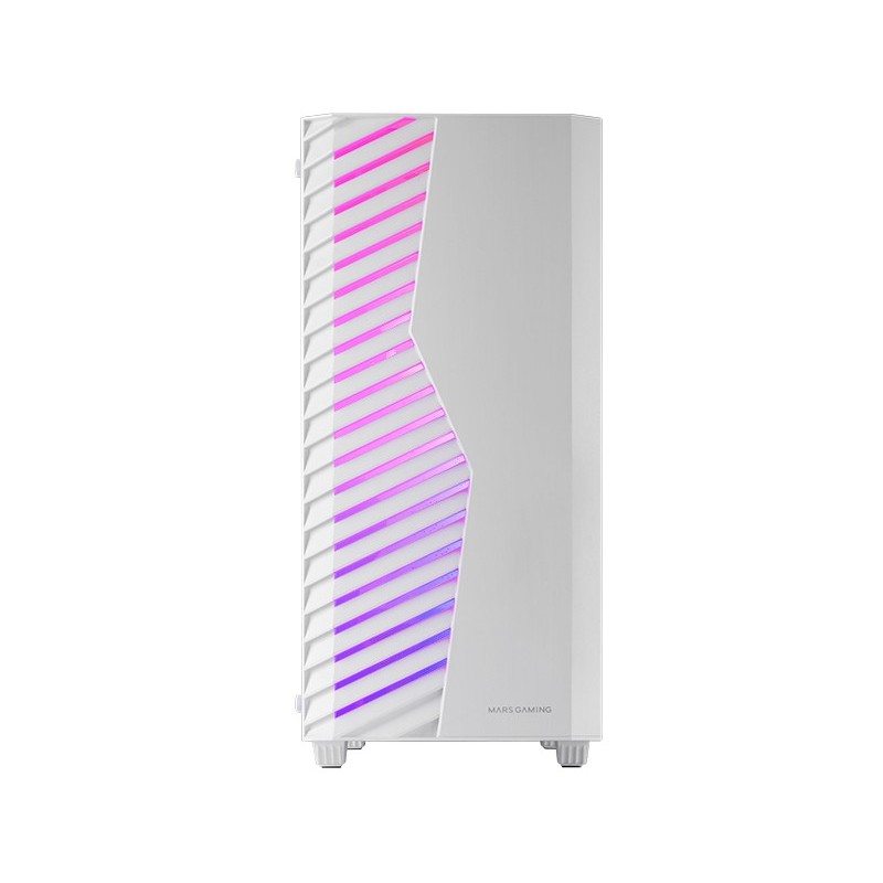 MC-VOLT  Caja Gaming ATX  Ventilador ARGB 120mm  Rejilla Frontal ARGB  Ventana Lateral Completa Cristal Templado  Gestión de 