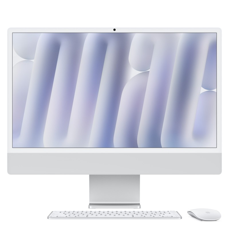 iMac Apple M M4 59 7 cm (23.5") 4480 x 2520 Pixeles PC todo en uno 16 GB 256 GB SSD macOS Sequoia Wi-Fi 6E (802.11ax) Plata