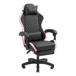 MGC-X Silla para videojuegos de PC Asiento acolchado Negro  Rosa