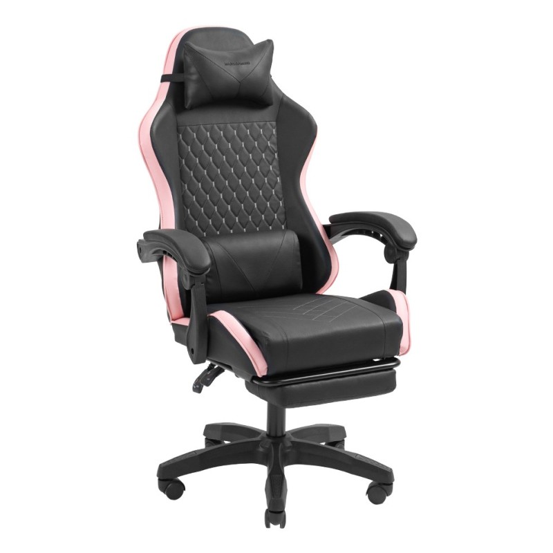 MGC-X Silla para videojuegos de PC Asiento acolchado Negro  Rosa