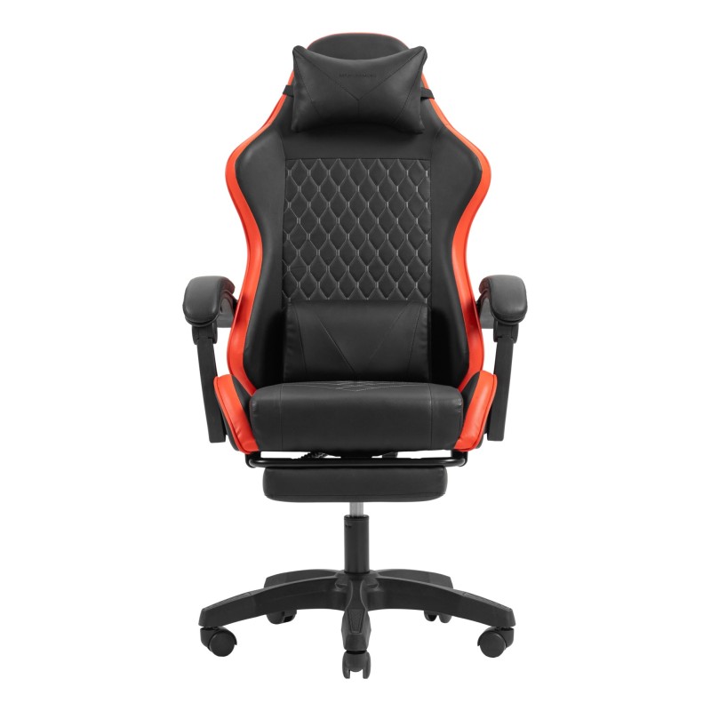 MGC-X Silla para videojuegos de PC Asiento acolchado Negro  Rojo