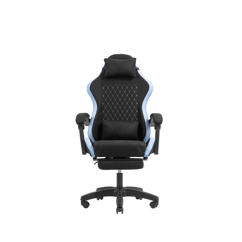 MGC-X Fabric Silla para videojuegos de PC Asiento acolchado Negro  Azul