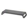 MGS-ONE Negro  Soporte Monitor RGB Chroma  Tamaño Ajustable  Soporte Smartphone y Tablet  USB Frontal 2.0