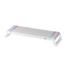 MGS-ONE Blanco  Soporte Monitor RGB Chroma  Tamaño Ajustable  Soporte Smartphone y Tablet  USB 2.0 Frontal