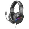 MH122 Negro  Cascos Gaming FRGB Over Ear con Micrófono  Sonido HiFi  Cancelación de Sonido  Ultraligeros  PS4 PS5 Xbox Switch