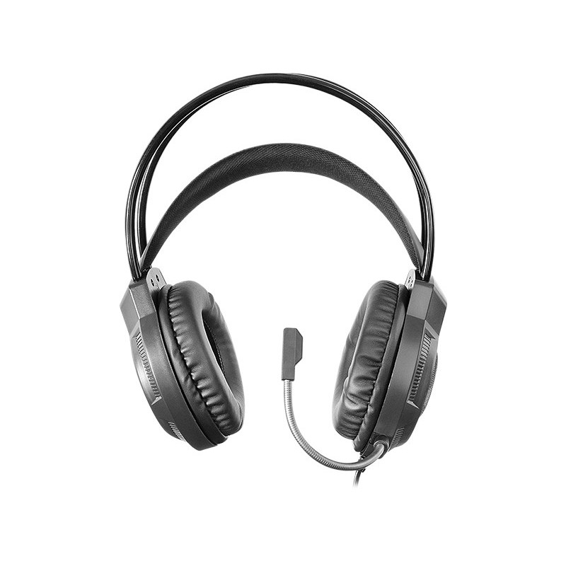 MH124  Auriculares Gaming FRGB Rainbow  Diseño Ergonómico  Micrófono Flexible  Control de Volumen  Cascos Gaming  Windows  Li