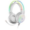 MHRGBW  Auriculares Chroma RGB Flow  Micrófono Profesional  Sonido Espacial  Blanco
