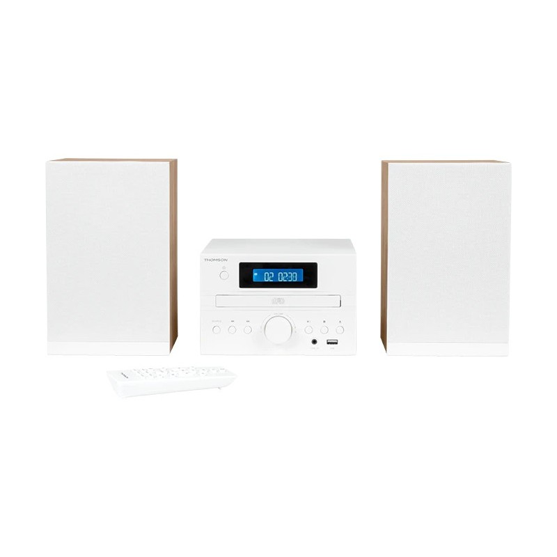 MIC122BT Microcadena de música para uso doméstico 10 W Negro  Plata