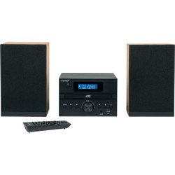 MIC122BT Microcadena de música para uso doméstico 10 W Negro  Plata