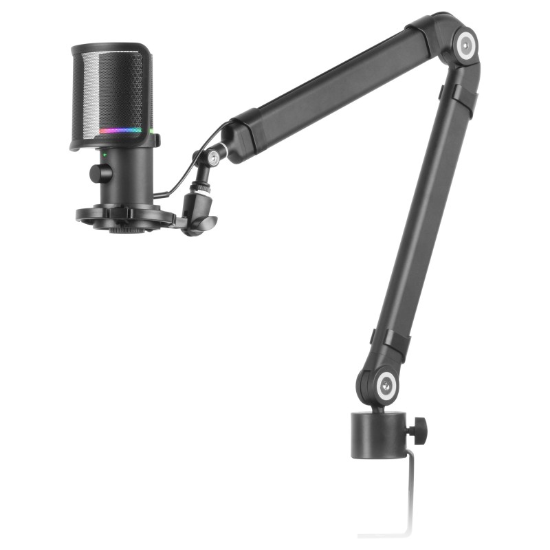 MMIC-XT  Micrófono de Estudio Profesional Alta Definición 192Khz 24-bit  Brazo Omnidireccional  Soporte Antivibración  Filtro