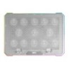 MNBC13  Base Refrigeradora y Stand para Portátiles Hasta 17”  Iluminación ARGB 10 Modos  13x Ventiladores con LED Blanco  Reg