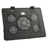 MNBC2  Base Refrigeradora y Stand para Portátiles Hasta 17.3”  Iluminación LED Roja  5x Ventiladores UA5  Regulable 6 Posicio