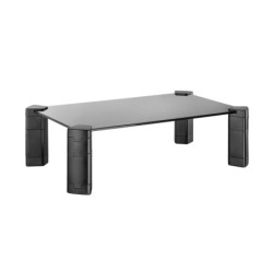 Soporte Elevador Cristal para Monitor/Portátil  Negro