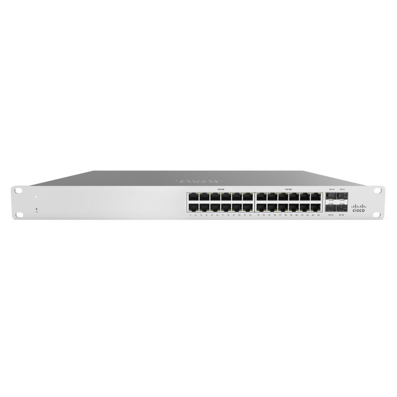 Meraki MS125-24P Gestionado L2 Gigabit Ethernet (10/100/1000) Energía sobre Ethernet (PoE) 1U Gris
