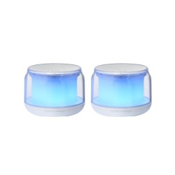 MS-AURA  Altavoces Bluetooth 5.3  Chipset DSP Personalizado 15W  Iluminación RGB con Diseño ClearView 360º  Altavoces Compact
