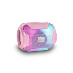 MSBAXP  Altavoz Bluetooth RGB  Compacto 10W  USB/MicroSD/Radio  Rosa