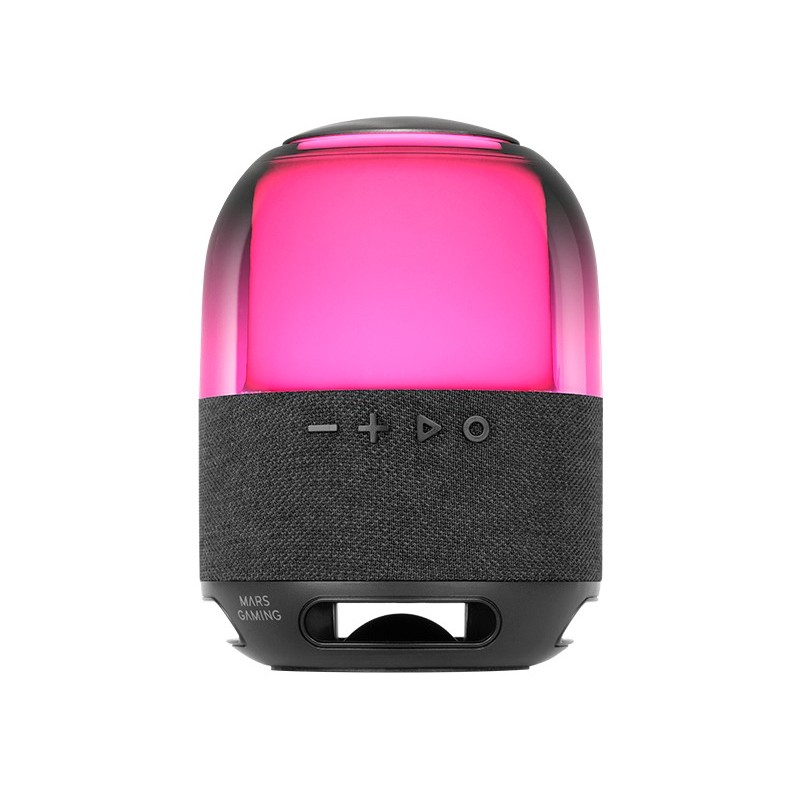 MS-FLOW  Altavoz Portátil Bluetooth 15W  Iluminación Orbilight RGB 360°  Sonido Potente con Driver DeepBass 57mm  Altavoz Gam