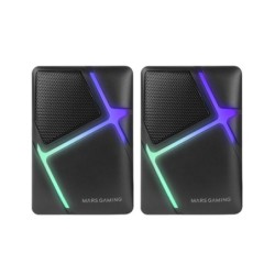 MS-H  Altavoces Gaming RGB Flow  Drivers Invertidos y Sonido 3D-Surround 10W  Altavoces Compactos con Caja de Control de Volu