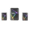 MS-H21  Altavoces Gaming RGB 2.1 y Subwoofer 35W  Sistema Drivers Invertidos 3D Surround  Altavoces Compactos con Iluminación