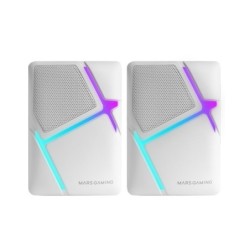 MS-H  Altavoces Gaming RGB Flow  Drivers Invertidos y Sonido 3D-Surround 10W  Altavoces Compactos con Caja de Control de Volu