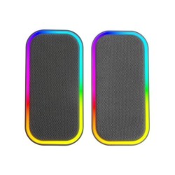 MS-OM  Altavoces Gaming 20W  Iluminación Dinámica RGB  Altavoces Bluetooth 5.3 + AUX-IN  Caja de Control de Volumen  Chipset 