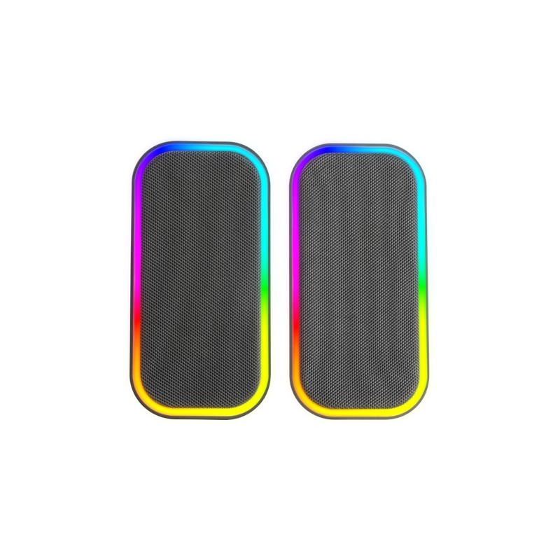 MS-OM  Altavoces Gaming 20W  Iluminación Dinámica RGB  Altavoces Bluetooth 5.3 + AUX-IN  Caja de Control de Volumen  Chipset 