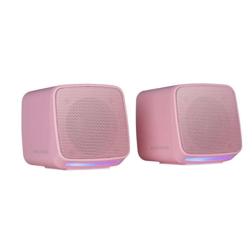 MS-PRO  Altavoces Compactos 10W  Iluminación RGB Flow Dinámica  Altavoz PC con Caja de Control y Entrada Jack 3.5mm  Altavoce