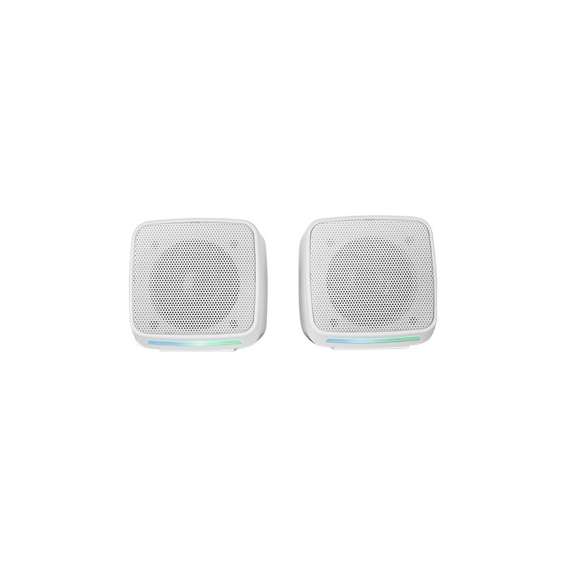 MS-PRO  Altavoces Compactos 10W  Iluminación RGB Flow Dinámica  Altavoz PC con Caja de Control y Entrada Jack 3.5mm  Altavoce