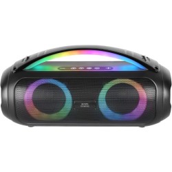 MS-PULSE  Altavoz Bluetooth Portátil 50W RMS  Iluminación RGB  2 Drivers Activos 93mm + 2 Drivers Pasivos Ultra-Bass  Función