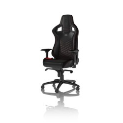 EPIC Silla para videojuegos de PC Asiento acolchado Negro  Rojo