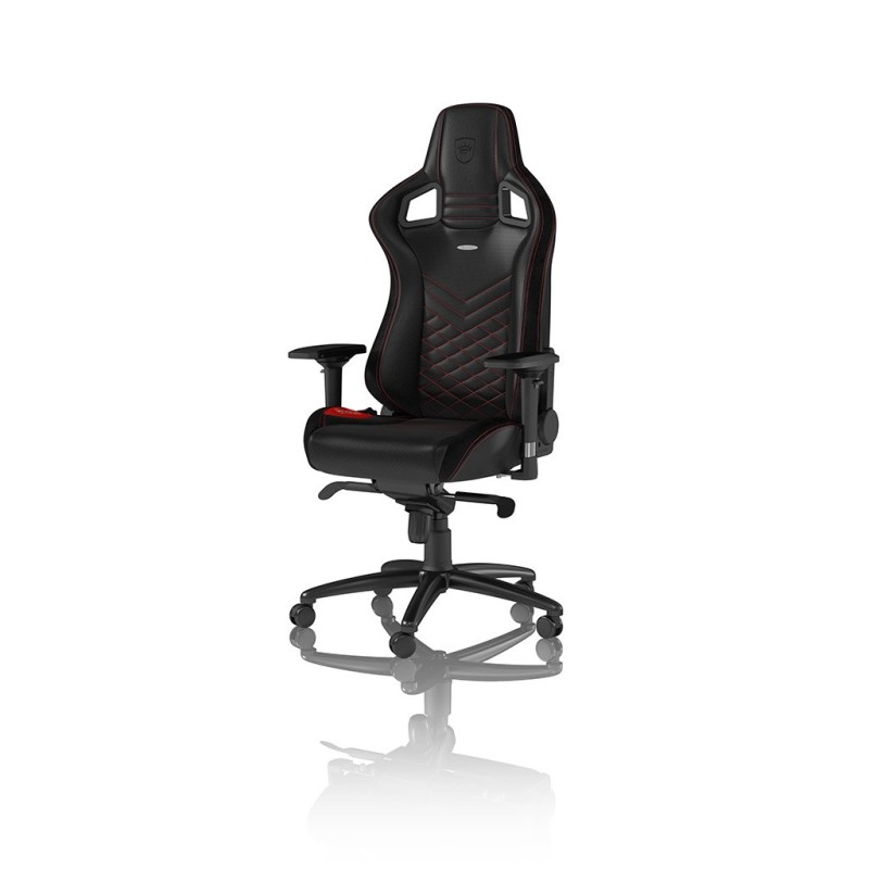 EPIC Silla para videojuegos de PC Asiento acolchado Negro  Rojo