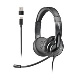 VOX605 USB-C Auriculares Alámbrico Diadema Llamadas/Música USB Tipo C Negro