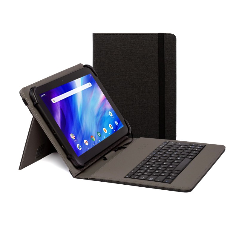 FUNDA TECLADO USB DE 9 7" A 10.5" NEGRA