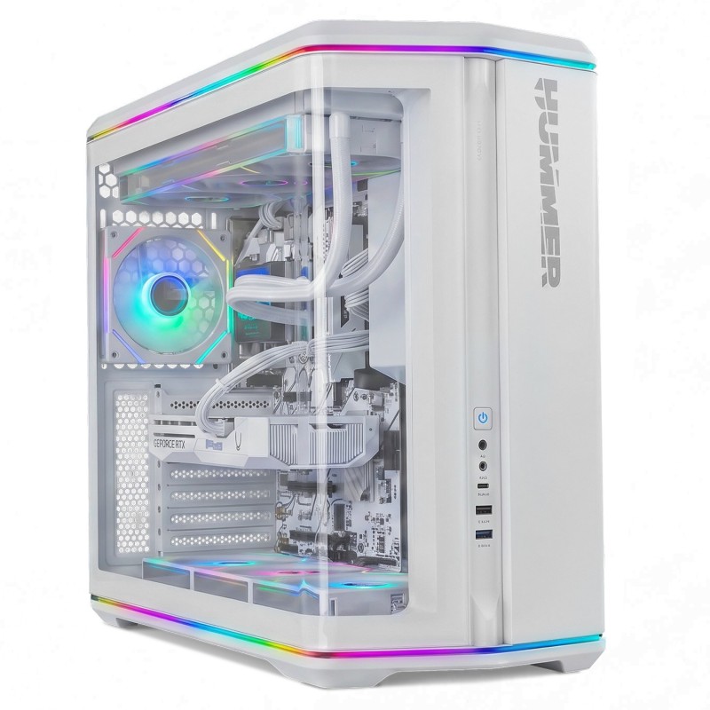 Hummer Semitorre ATX cristal curvo ARGB Blnc