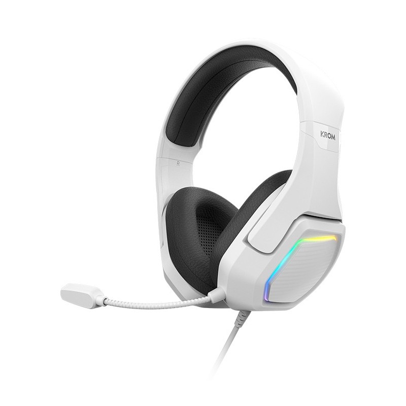 Kopa 7.1 Auriculares Alámbrico Diadema Juego Negro  Blanco