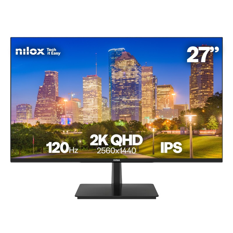 MONITOR 27 2K IPS 120 HZ HDMI Y DP pantalla para PC 68 6 cm (27") 2560 x 1440 Pixeles Quad HD LCD Negro