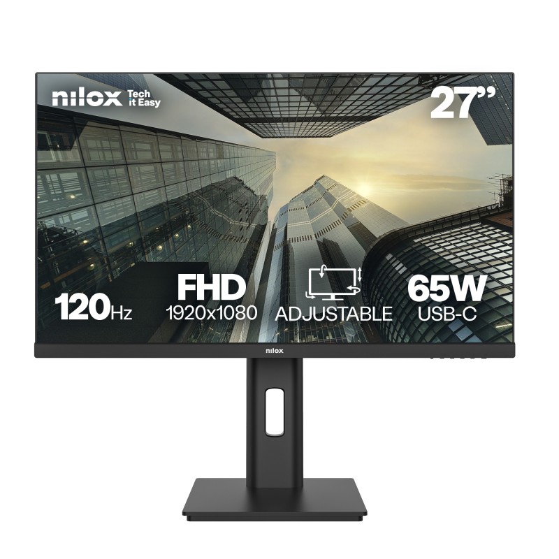MONITOR 27 IPS 120 HZ FHD pantalla para PC 68 6 cm (27") 1920 x 1080 Pixeles Full HD LCD Negro